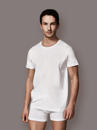 Light Grey Melange Men's T-shirt