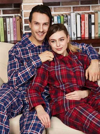 Mens And Womens Organic Cotton Pajama Set